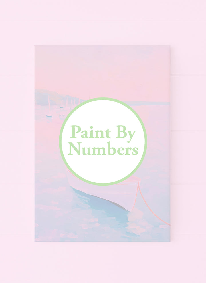 Coastal Water Boat Pink Sky