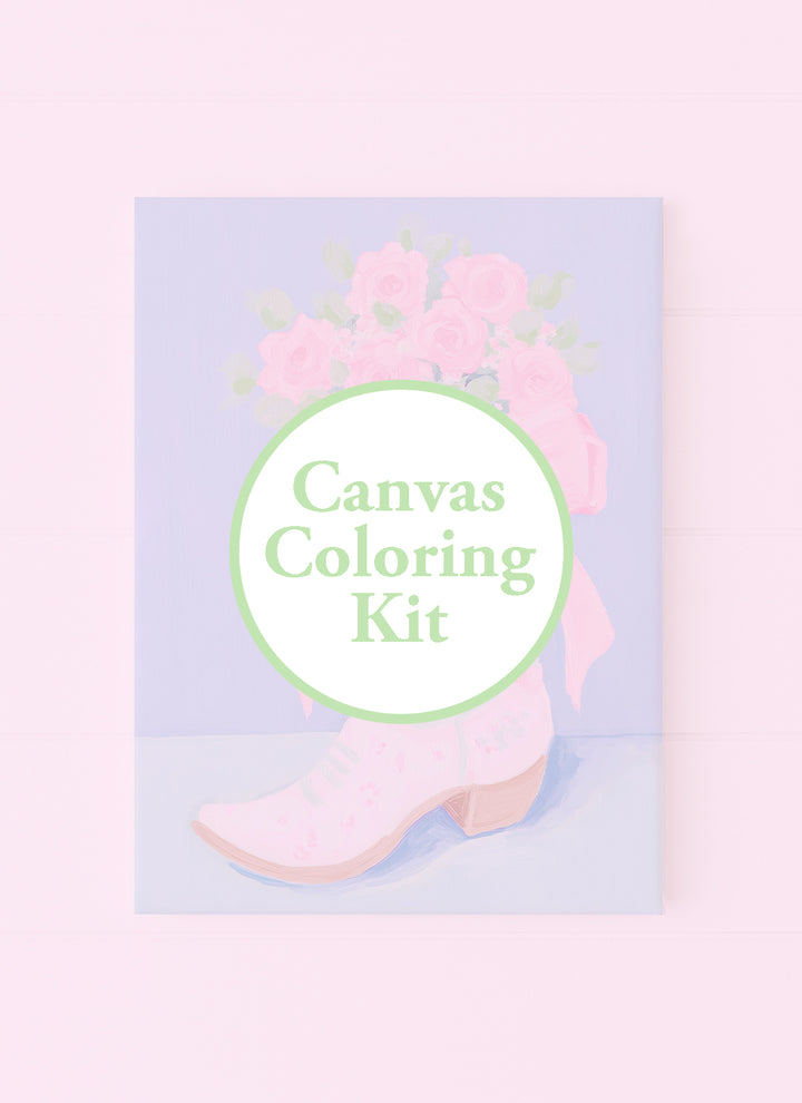 Cowgirl Boot With A Pink Bow and Flowers