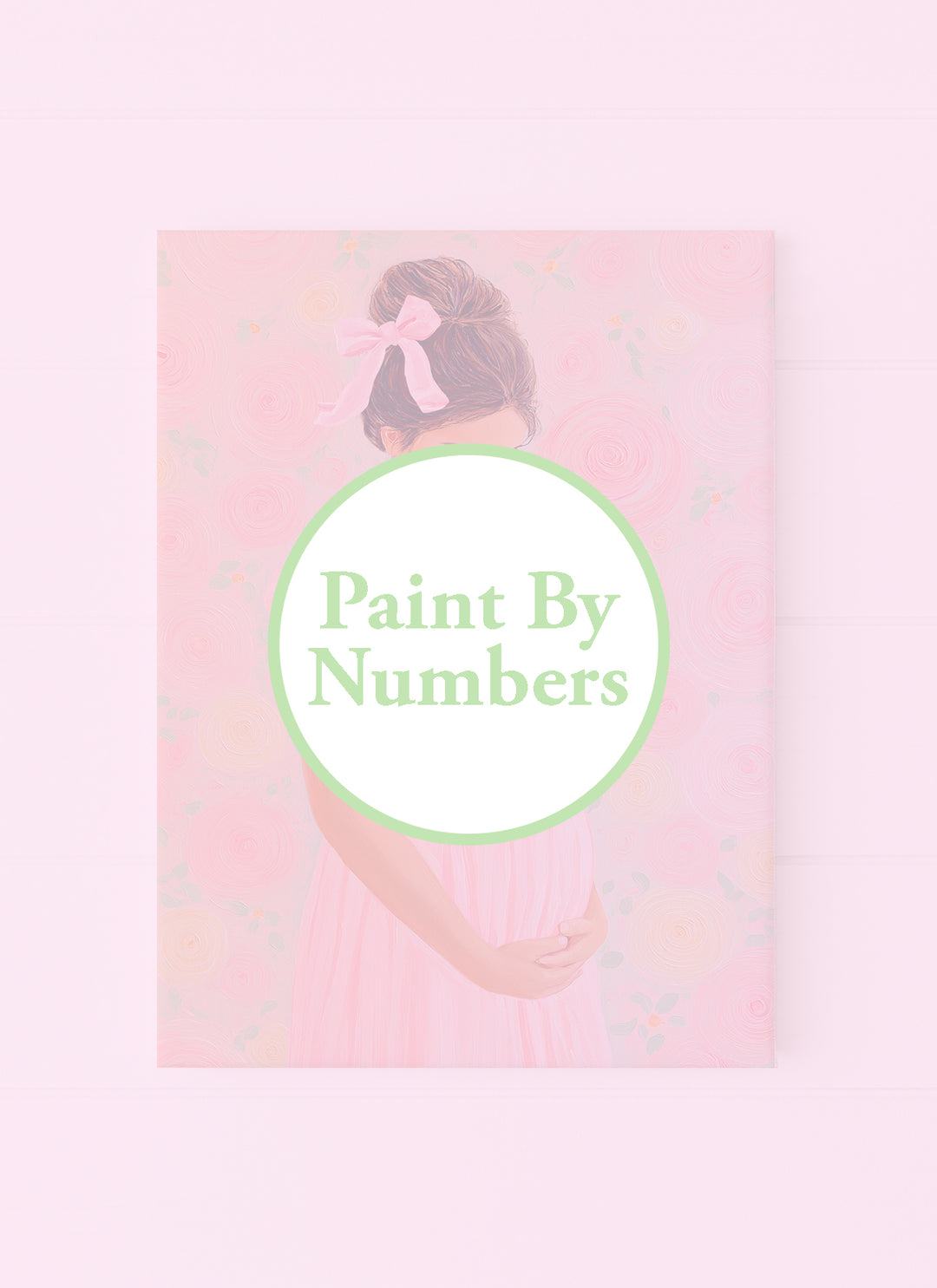 Pregnant Mother With A Pink Dress and Bow