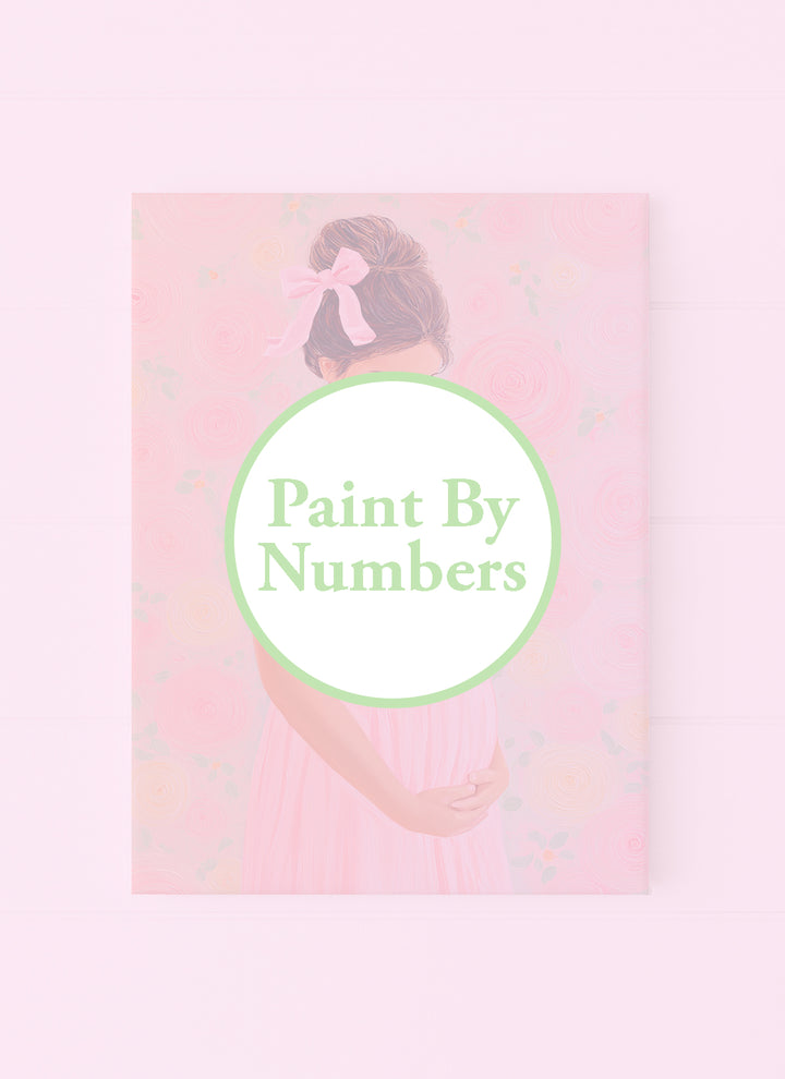 Pregnant Mother With A Pink Dress and Bow