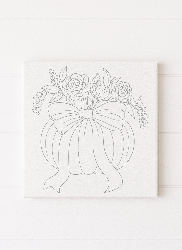 Floral Pumpkin Bow
