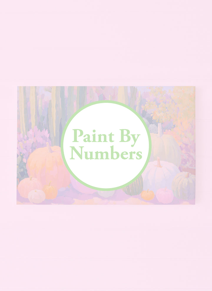 Pastel Pumpkins with Cactuses