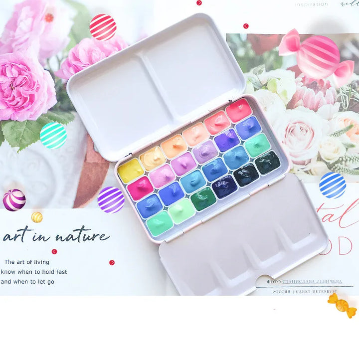 Pastel Macaron Watercolor Paints