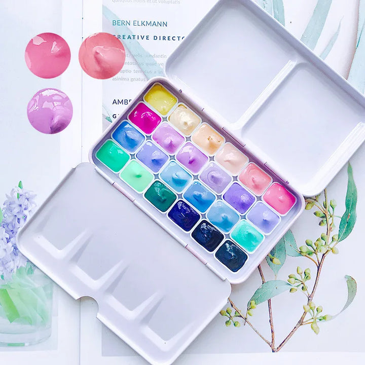 Pastel Macaron Watercolor Paints