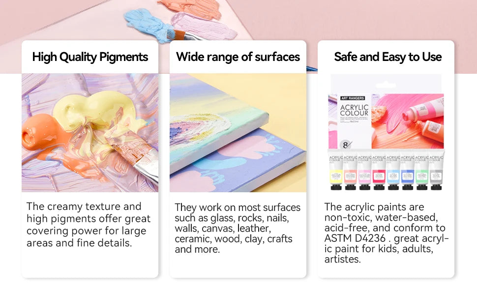 Acrylic Pastel Color Paints