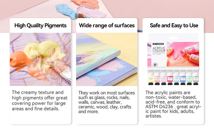 Acrylic Pastel Color Paints
