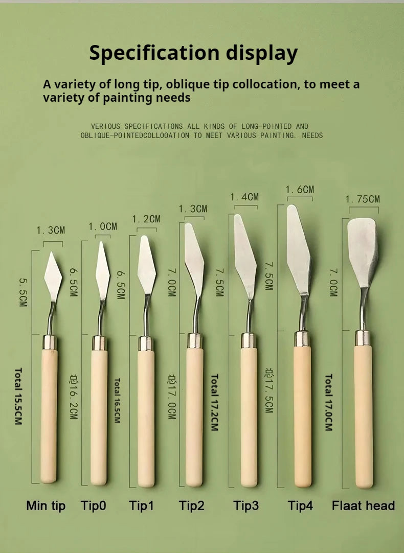 Wooden Palette Knives