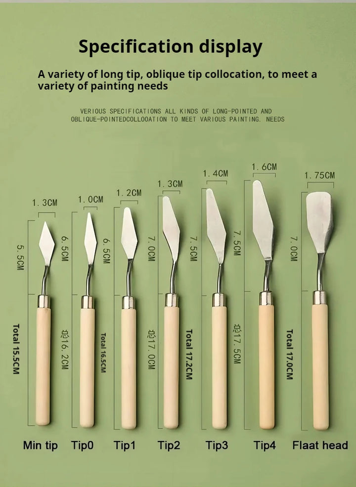 Wooden Palette Knives