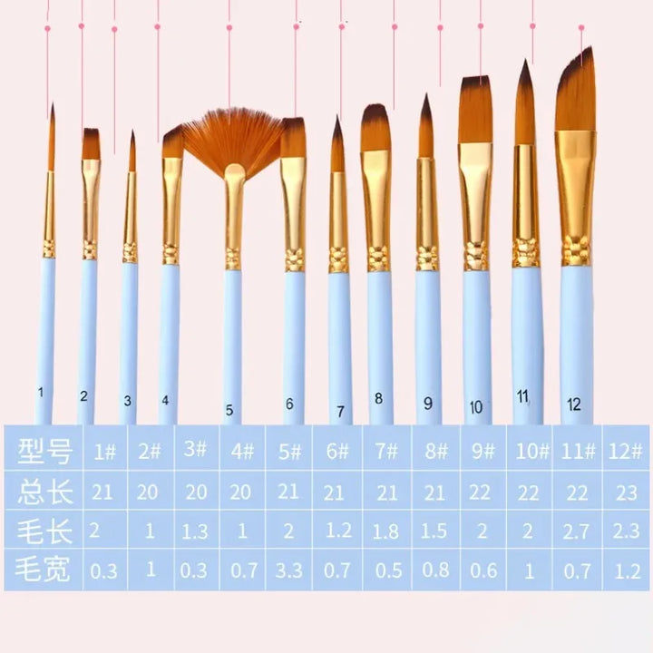 Pastel Paint Brushes