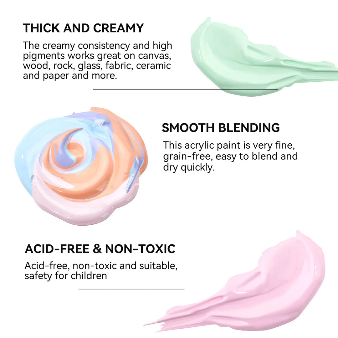Acrylic Pastel Color Paints