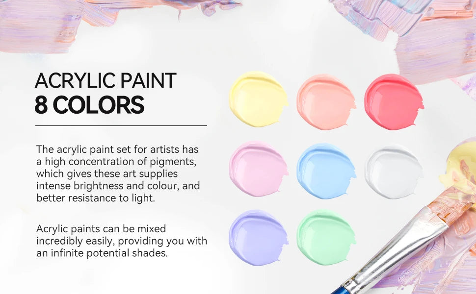 Acrylic Pastel Color Paints